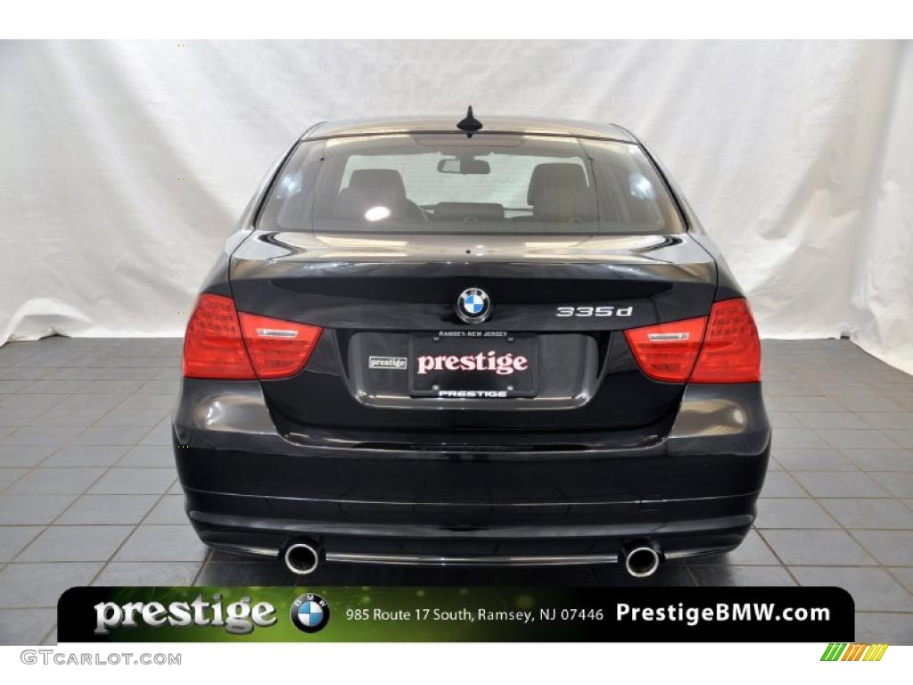 2011 3 Series 335d Sedan - Jet Black / Black photo #3
