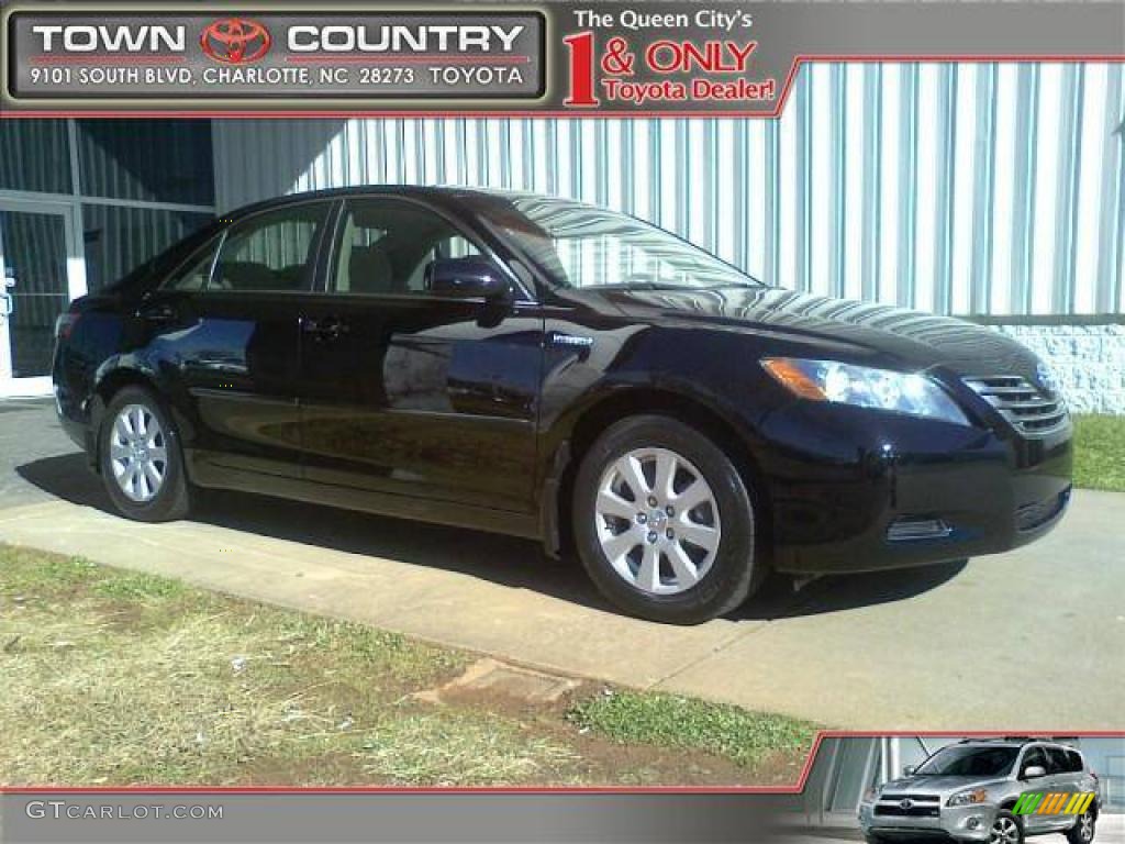 2009 Camry Hybrid - Black / Bisque photo #1