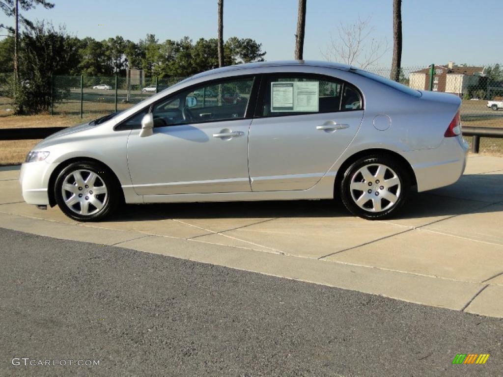 Alabaster Silver Metallic 2009 Honda Civic LX Sedan Exterior Photo #42141426