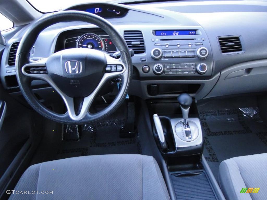 2009 Honda Civic LX Sedan Gray Dashboard Photo #42141624