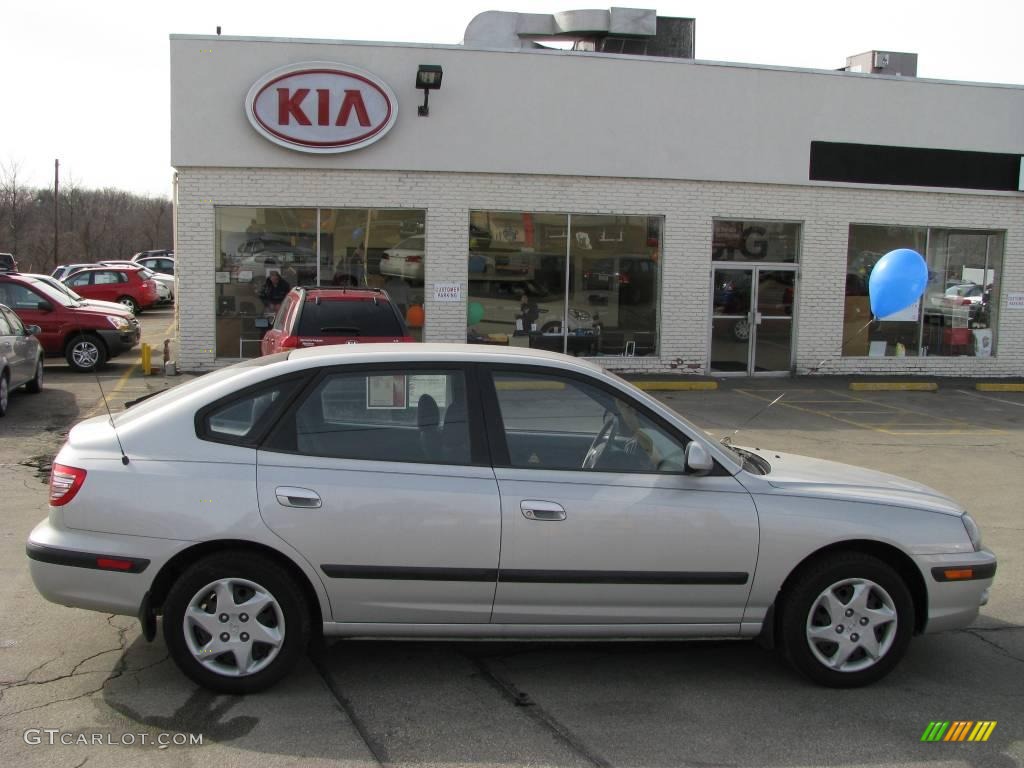 2006 Elantra GLS Hatchback - Sterling Silver / Gray photo #2