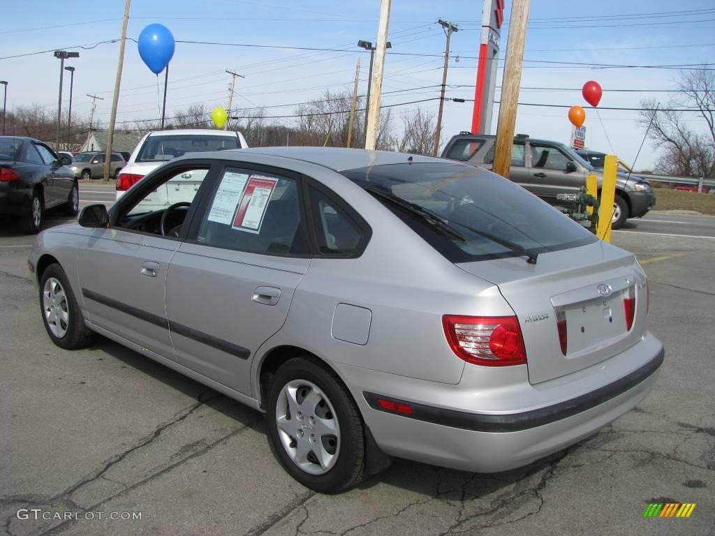 2006 Elantra GLS Hatchback - Sterling Silver / Gray photo #6