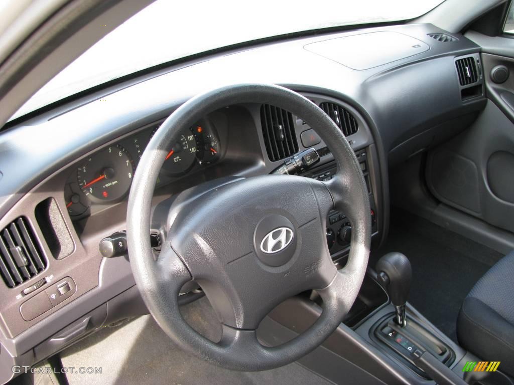 2006 Elantra GLS Hatchback - Sterling Silver / Gray photo #8