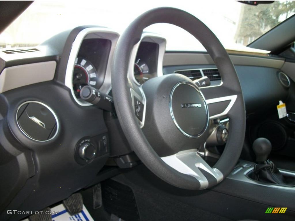 2011 Chevrolet Camaro LS Coupe Black Steering Wheel Photo #42142048