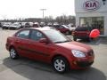 2006 Tropical Red Kia Rio LX Sedan  photo #1