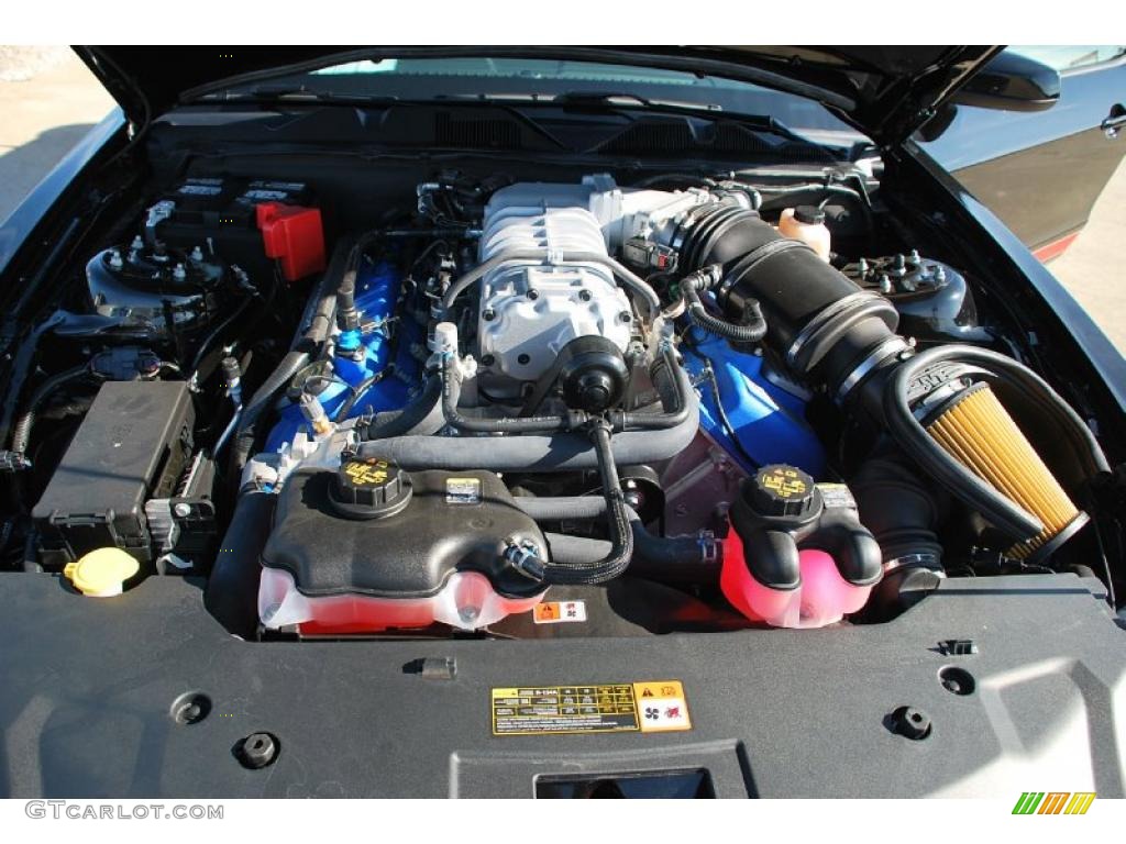 2011 Ford Mustang Shelby GT500 SVT Performance Package Coupe 5.4 Liter SVT Supercharged DOHC 32-Valve V8 Engine Photo #42142596