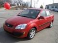 2006 Tropical Red Kia Rio LX Sedan  photo #6