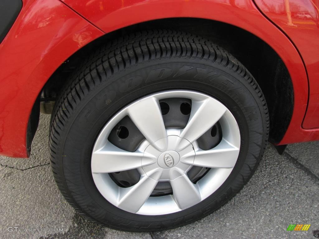 2006 Rio LX Sedan - Tropical Red / Gray photo #7