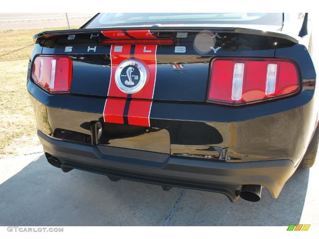 2011 Mustang Shelby GT500 SVT Performance Package Coupe - Ebony Black / Charcoal Black/Red photo #57