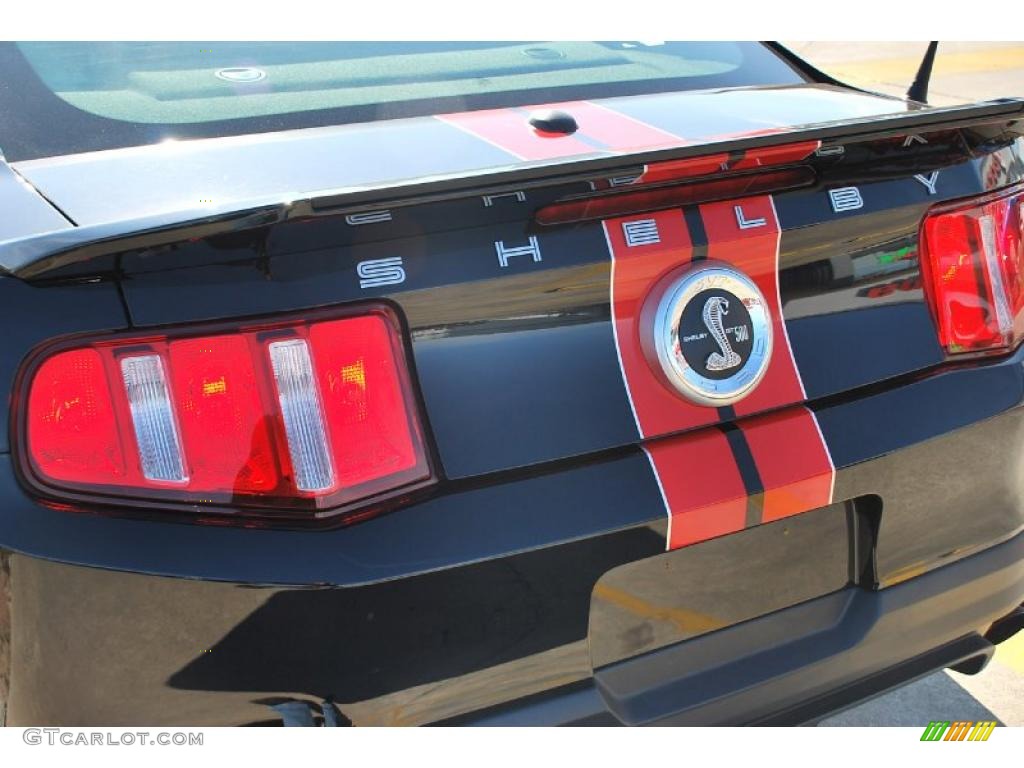 2011 Mustang Shelby GT500 SVT Performance Package Coupe - Ebony Black / Charcoal Black/Red photo #58