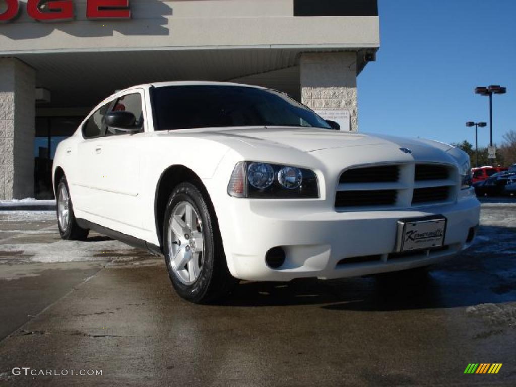 Stone White Dodge Charger