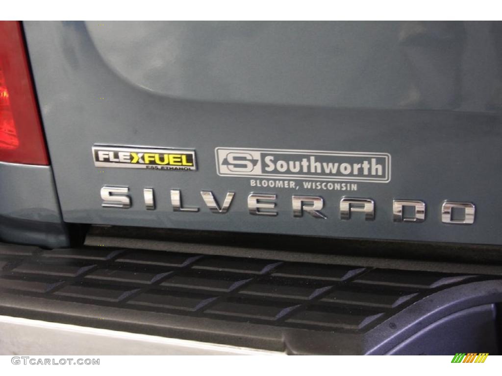 2007 Silverado 1500 LS Regular Cab 4x4 - Blue Granite Metallic / Dark Charcoal photo #6