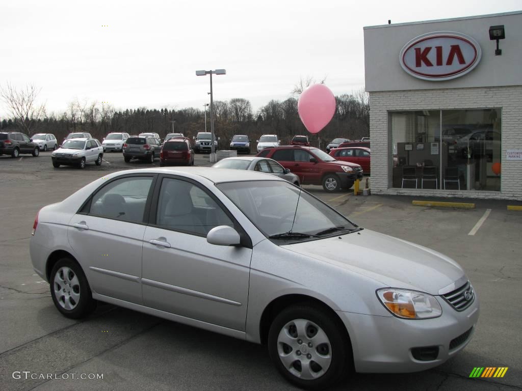 2008 Spectra EX Sedan - Silver / Gray photo #1