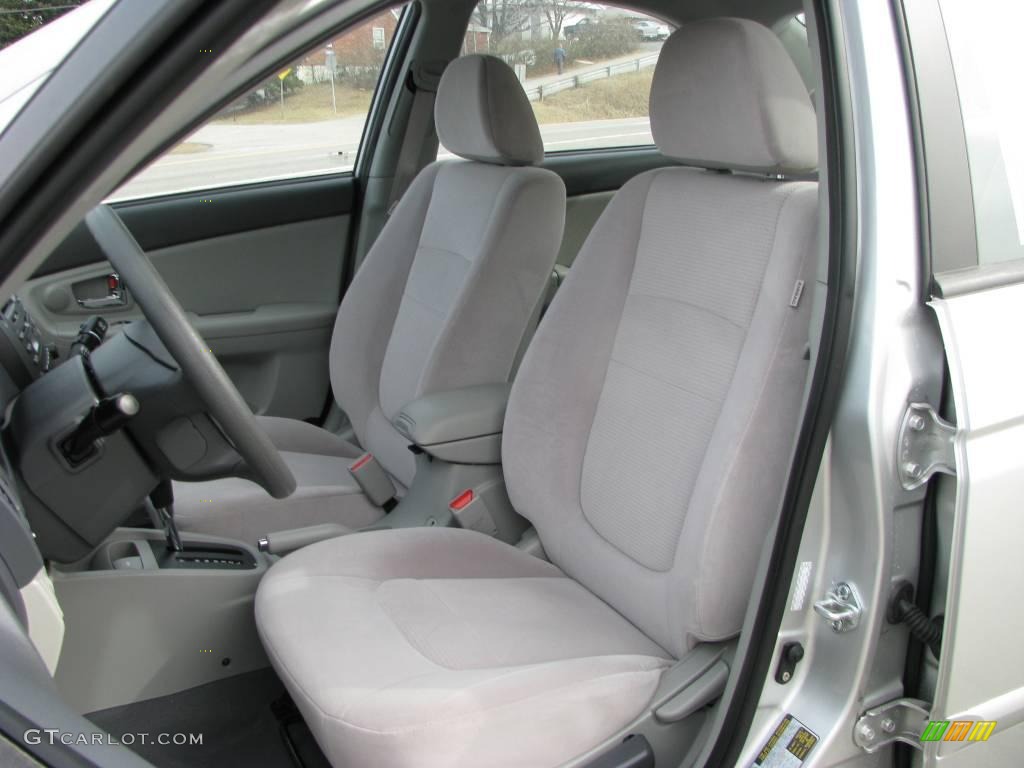 2008 Spectra EX Sedan - Silver / Gray photo #9