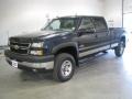 2005 Dark Blue Metallic Chevrolet Silverado 3500 LT Crew Cab 4x4  photo #2