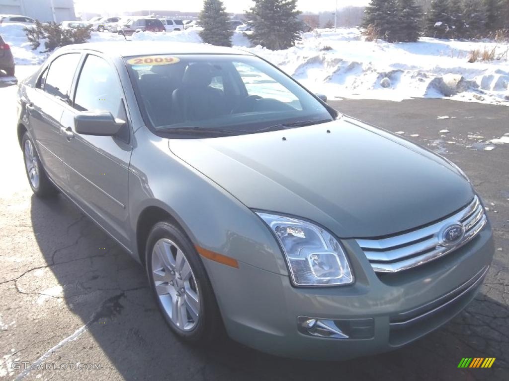 2009 Fusion SEL V6 - Moss Green Metallic / Charcoal Black photo #5