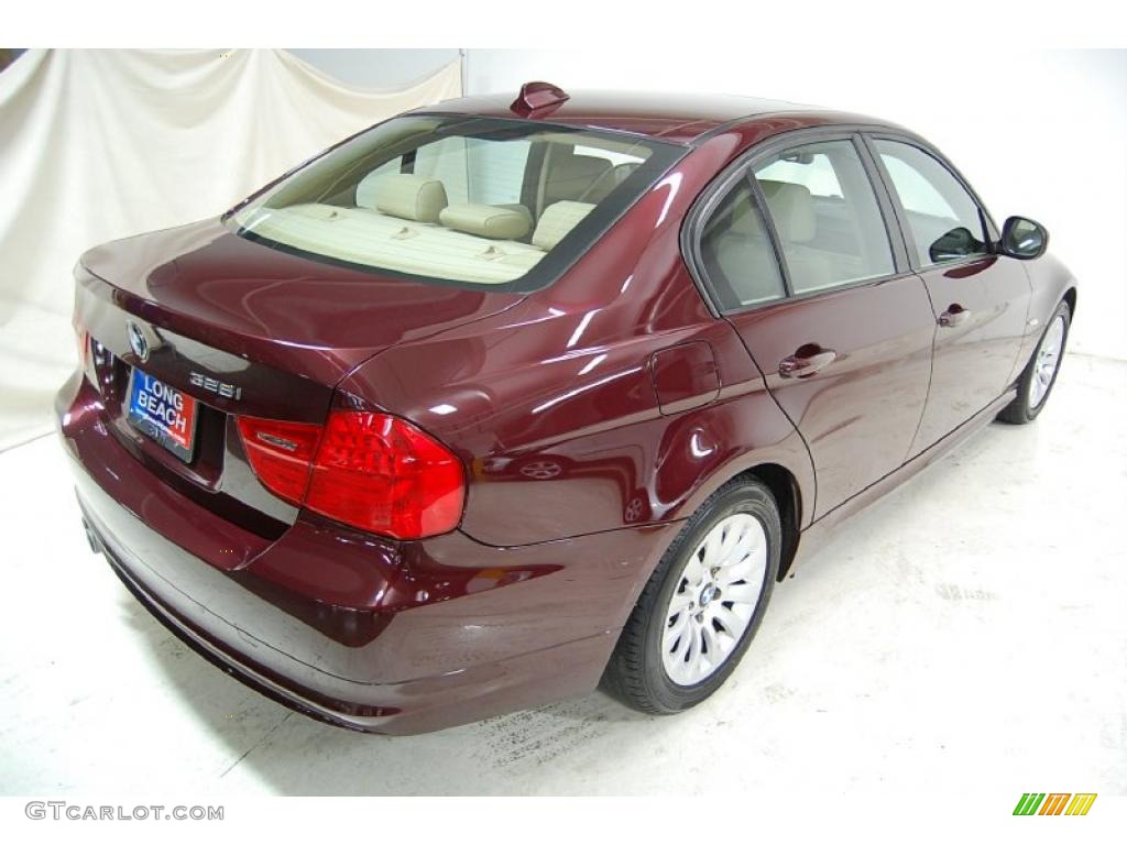 2009 3 Series 328i Sedan - Barbara Red Metallic / Beige photo #6