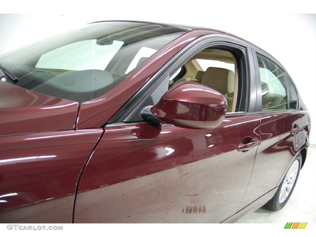 2009 3 Series 328i Sedan - Barbara Red Metallic / Beige photo #13
