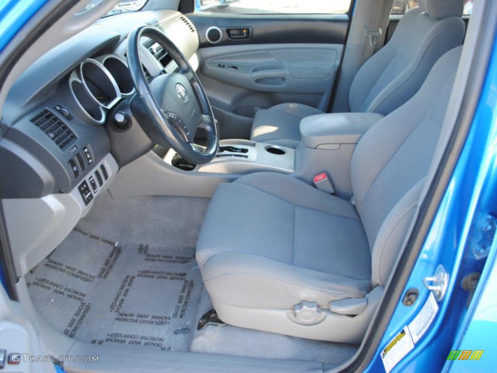Graphite Gray Interior 2006 Toyota Tacoma V6 PreRunner TRD Sport Double Cab Photo #42152276