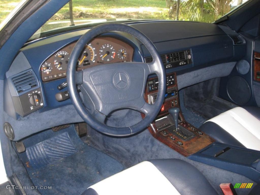 Blue Interior 1994 Mercedes-Benz SL 500 Roadster Photo #42153244