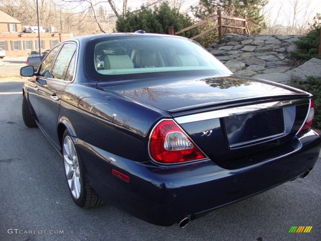 2008 XJ XJ8 - Indigo Blue Metallic / Champagne/Mocha photo #4