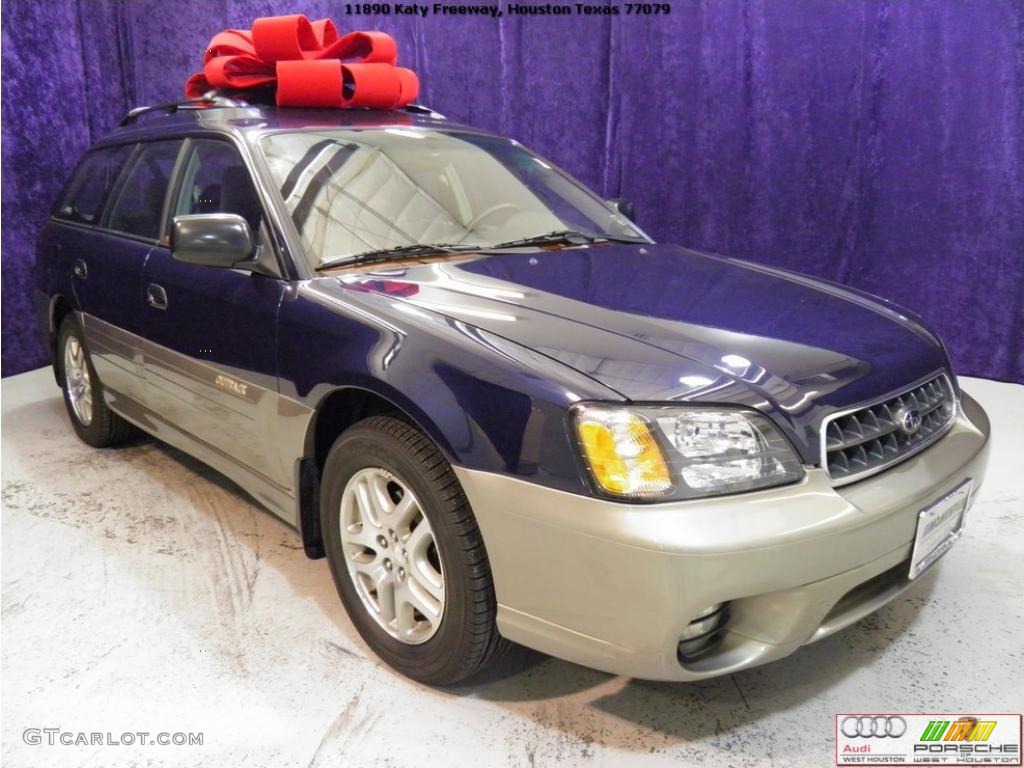 2003 Outback Wagon - Mystic Blue Pearl / Gray photo #1