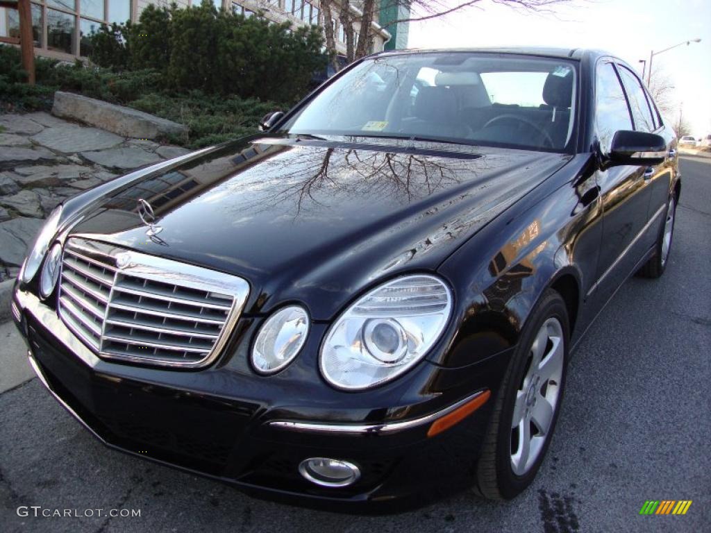 2008 E 550 Sedan - Black / Black photo #1