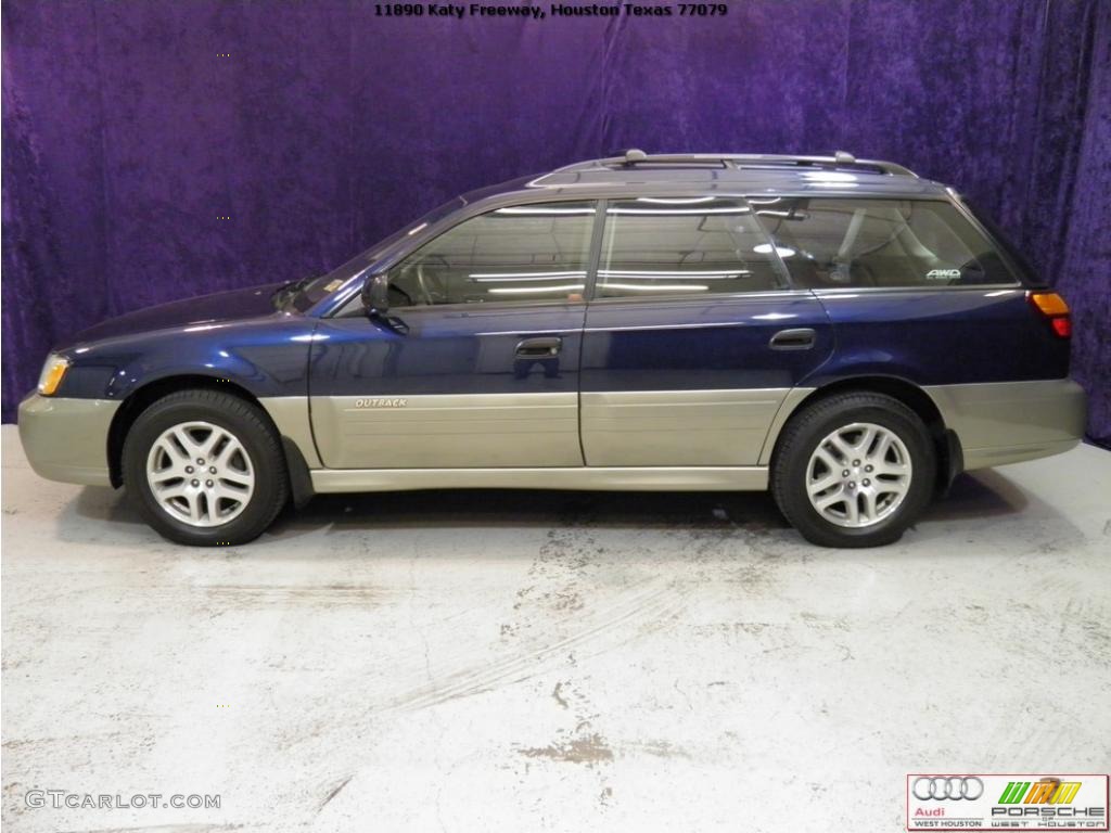 2003 Outback Wagon - Mystic Blue Pearl / Gray photo #3