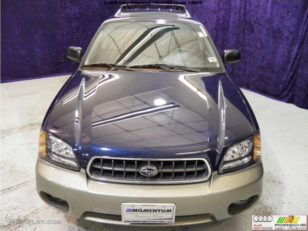 2003 Outback Wagon - Mystic Blue Pearl / Gray photo #15