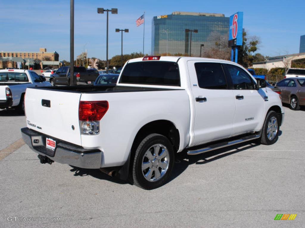 2010 Tundra SR5 CrewMax - Super White / Graphite Gray photo #4