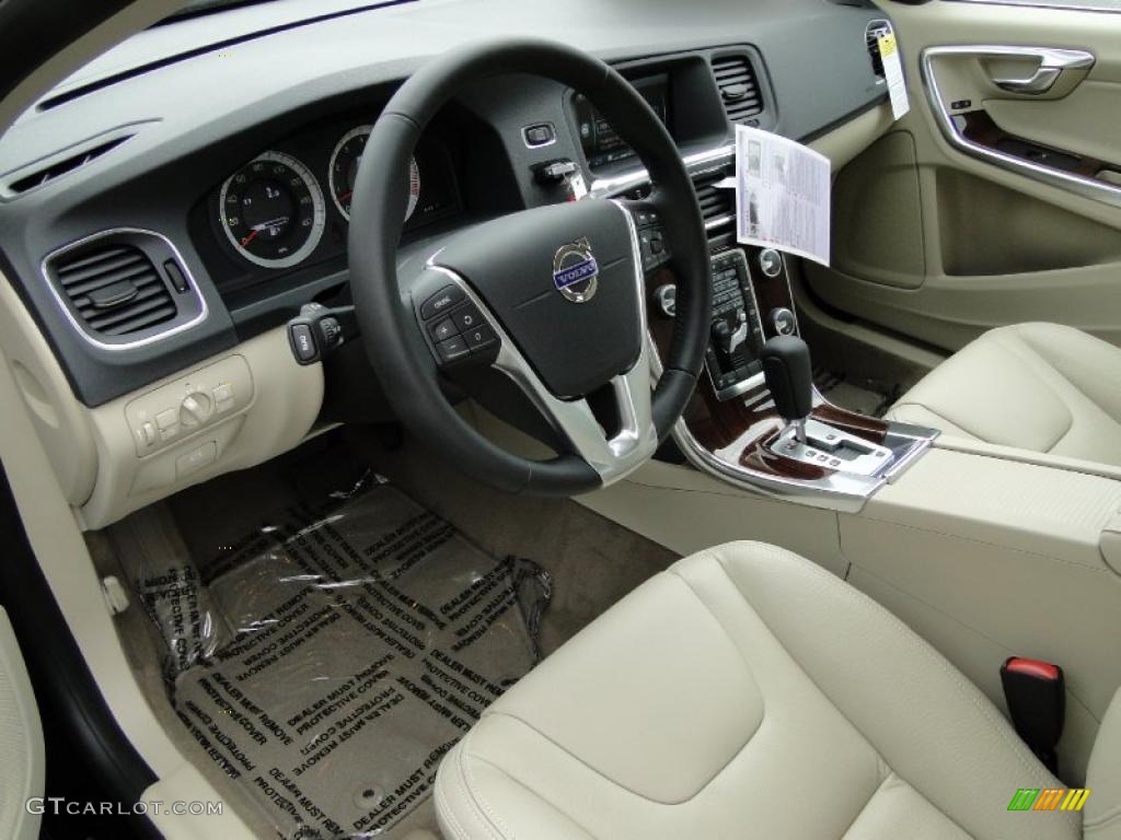 Soft Beige/Sandstone Interior 2011 Volvo S60 T6 AWD Photo #42155209