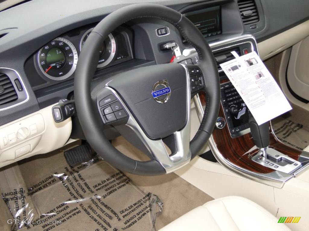 Soft Beige/Sandstone Interior 2011 Volvo S60 T6 AWD Photo #42155442