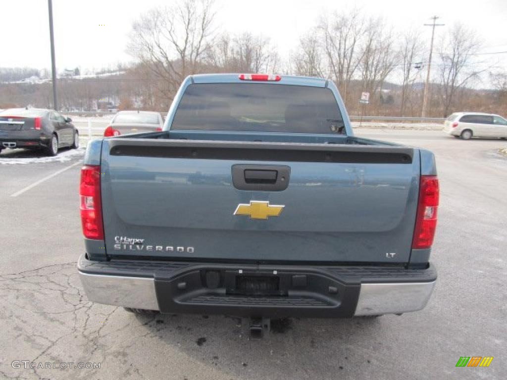 2009 Silverado 1500 LT Crew Cab 4x4 - Blue Granite Metallic / Ebony photo #8