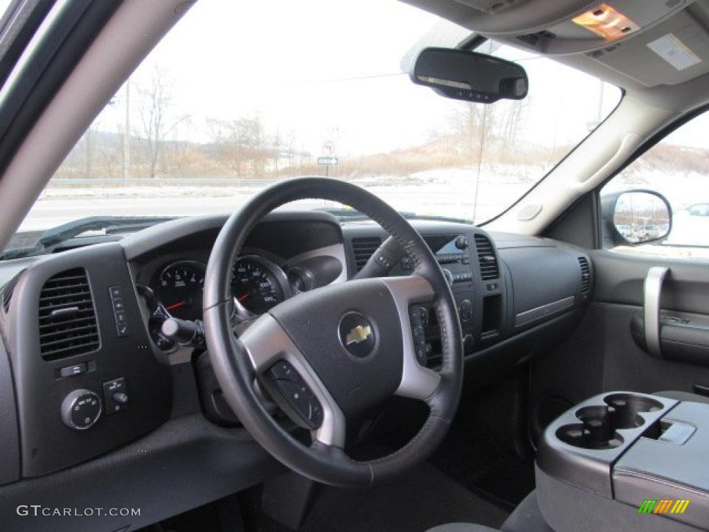 2009 Silverado 1500 LT Crew Cab 4x4 - Blue Granite Metallic / Ebony photo #16