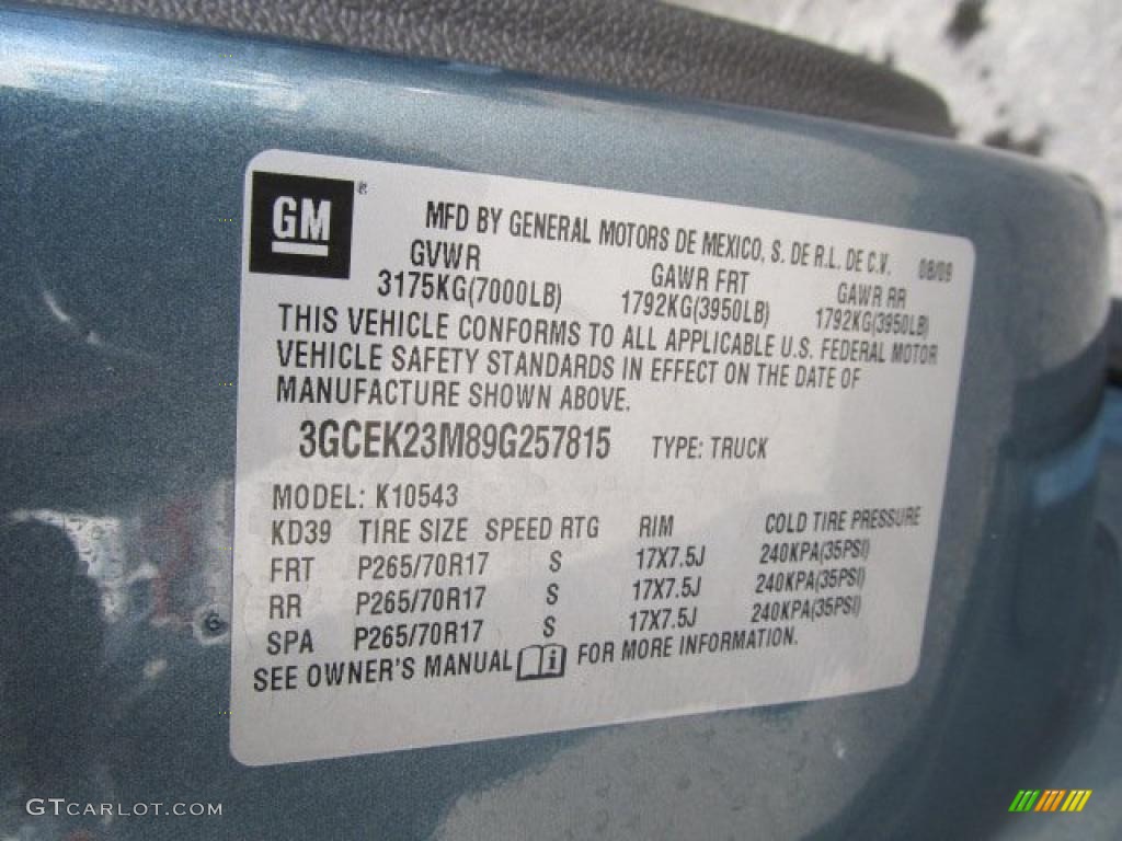 2009 Silverado 1500 LT Crew Cab 4x4 - Blue Granite Metallic / Ebony photo #24