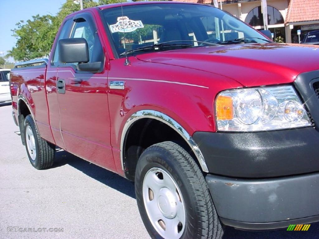 2007 F150 XL Regular Cab - Redfire Metallic / Medium Flint photo #2