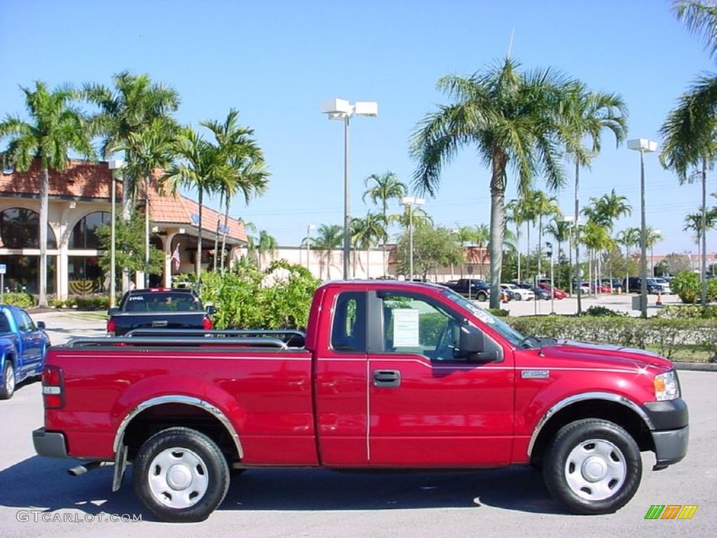 2007 F150 XL Regular Cab - Redfire Metallic / Medium Flint photo #5