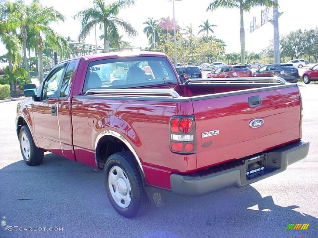 2007 F150 XL Regular Cab - Redfire Metallic / Medium Flint photo #9