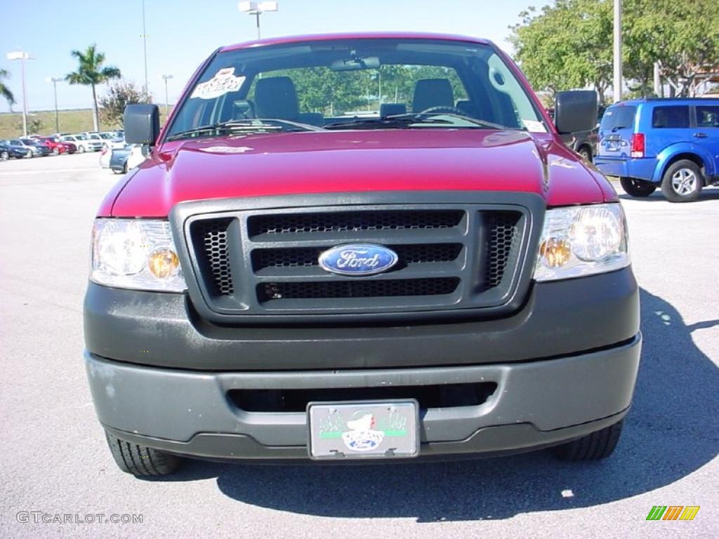 2007 F150 XL Regular Cab - Redfire Metallic / Medium Flint photo #15