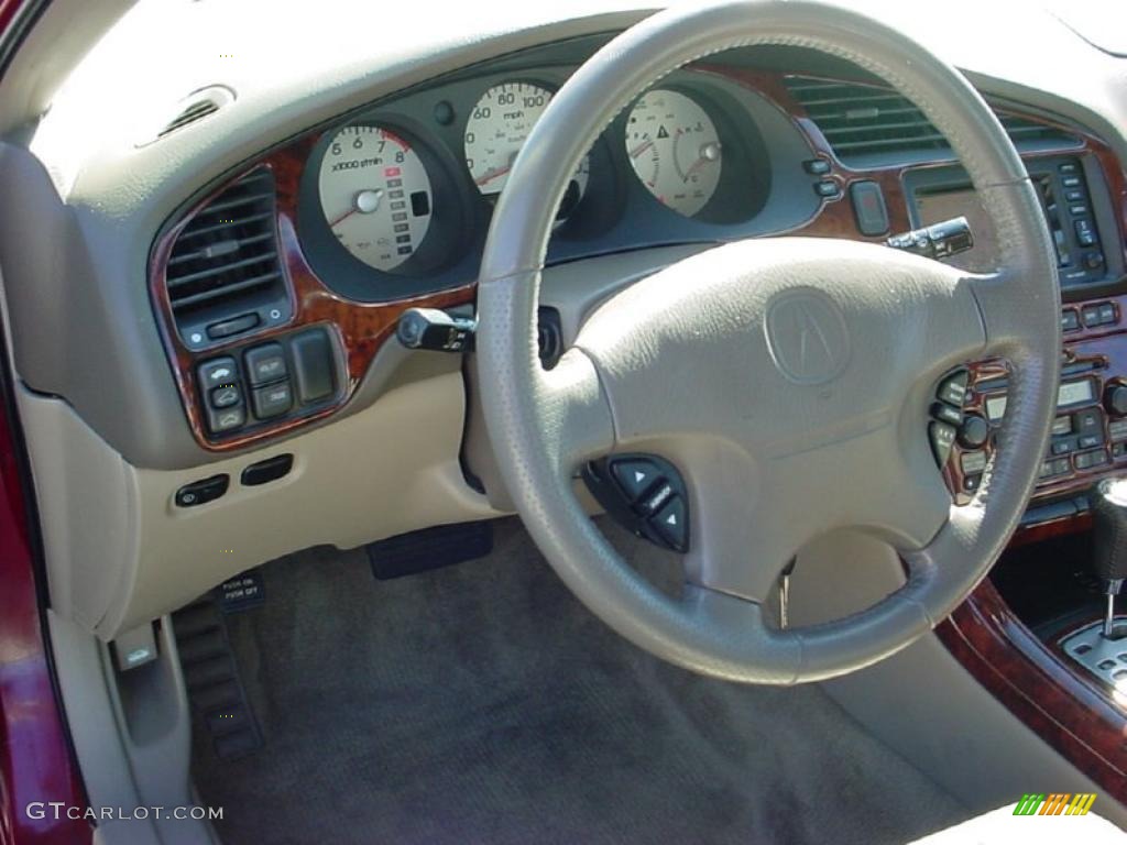 2001 Acura CL 3.2 Type S Parchment Steering Wheel Photo #42158940