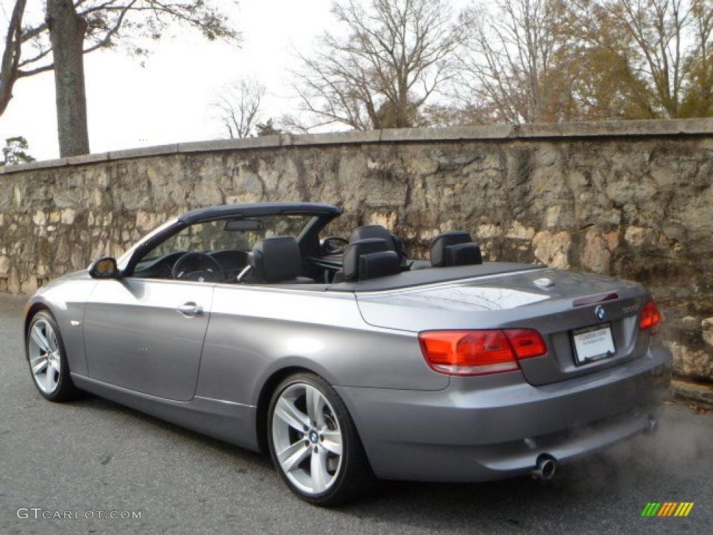 2008 3 Series 335i Convertible - Space Grey Metallic / Black photo #4