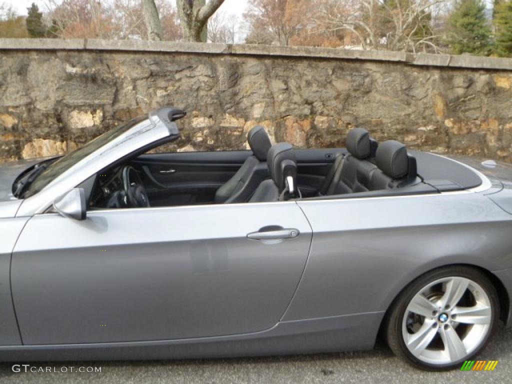 2008 3 Series 335i Convertible - Space Grey Metallic / Black photo #20