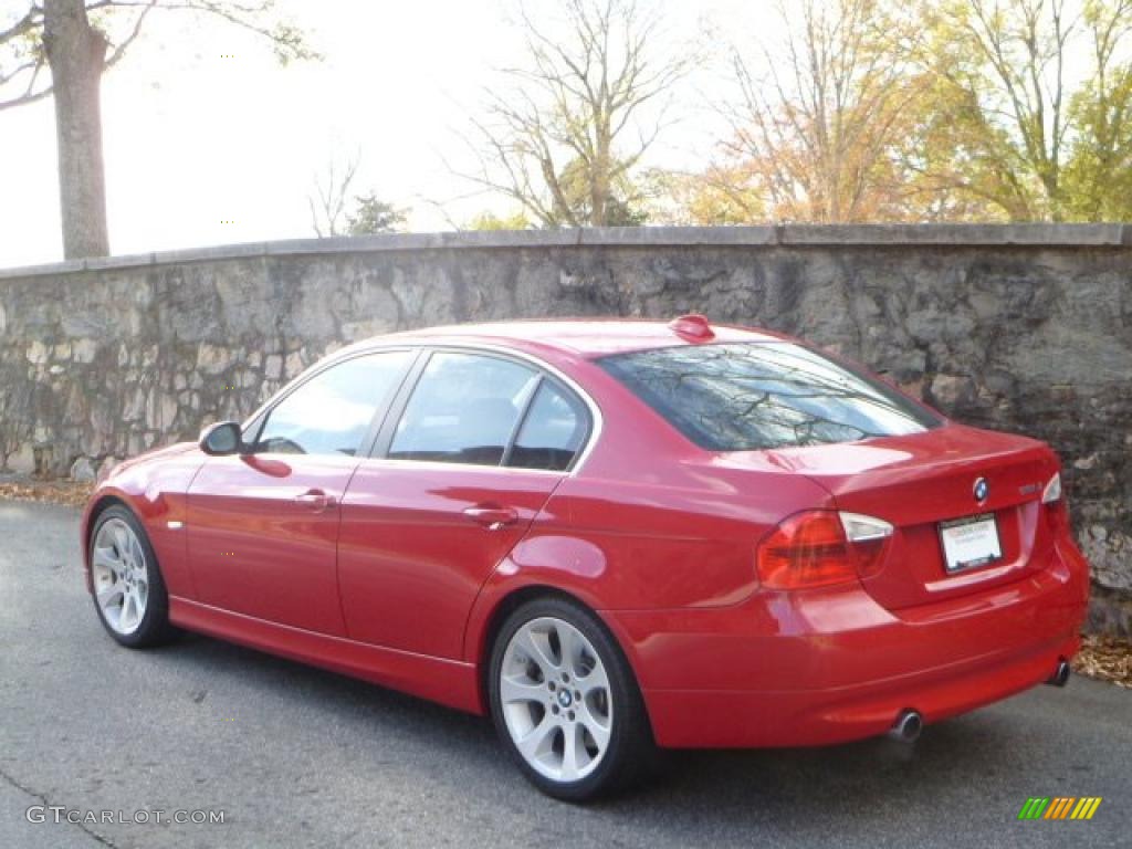 2008 3 Series 335i Sedan - Crimson Red / Black photo #17