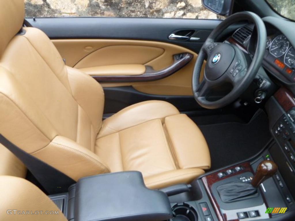 2005 3 Series 330i Convertible - Black Sapphire Metallic / Natural Brown photo #23