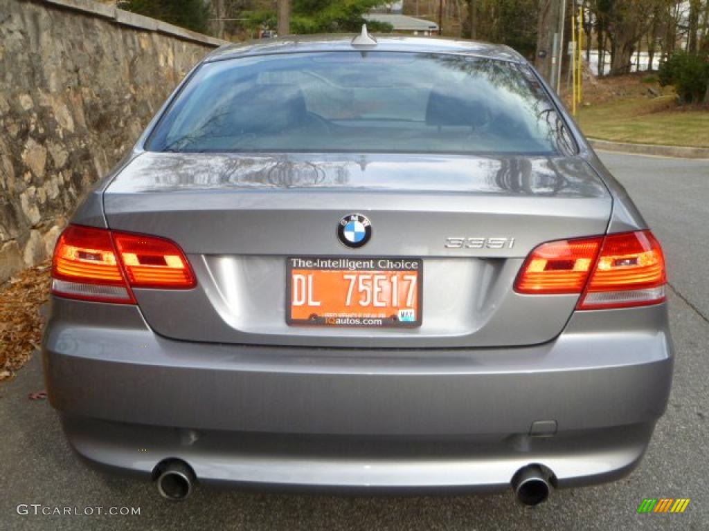 2009 3 Series 335i Coupe - Space Grey Metallic / Black photo #6