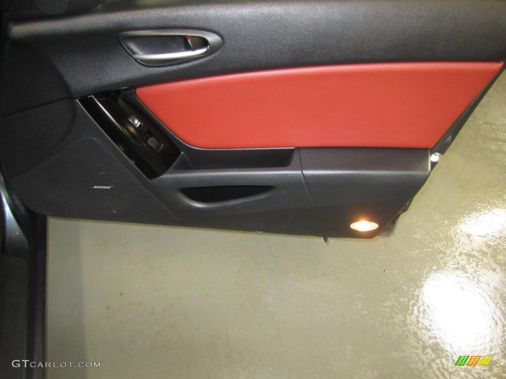 2008 Mazda RX-8 40th Anniversary Edition Cosmo Red Door Panel Photo #42164584