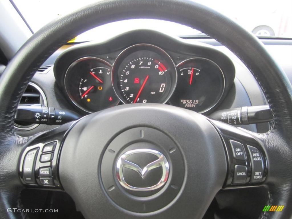 2008 Mazda RX-8 40th Anniversary Edition Cosmo Red Steering Wheel Photo #42164692