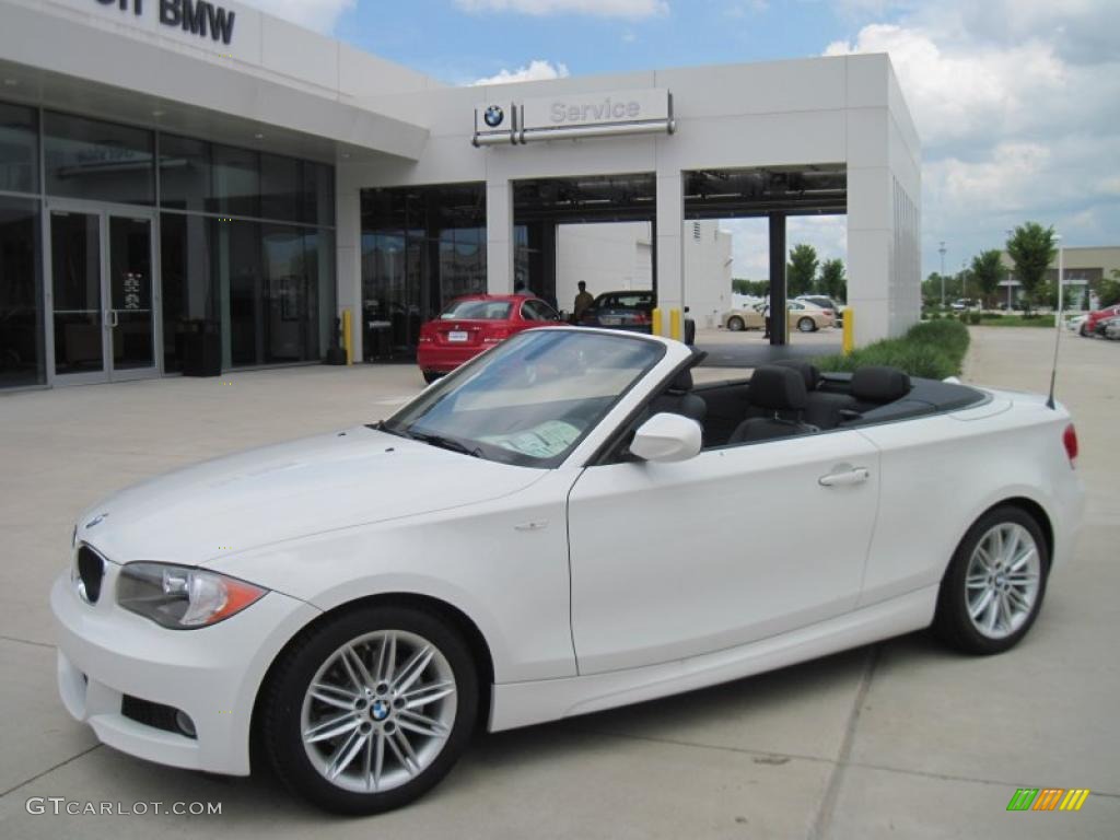 2011 1 Series 128i Convertible - Alpine White / Black photo #1