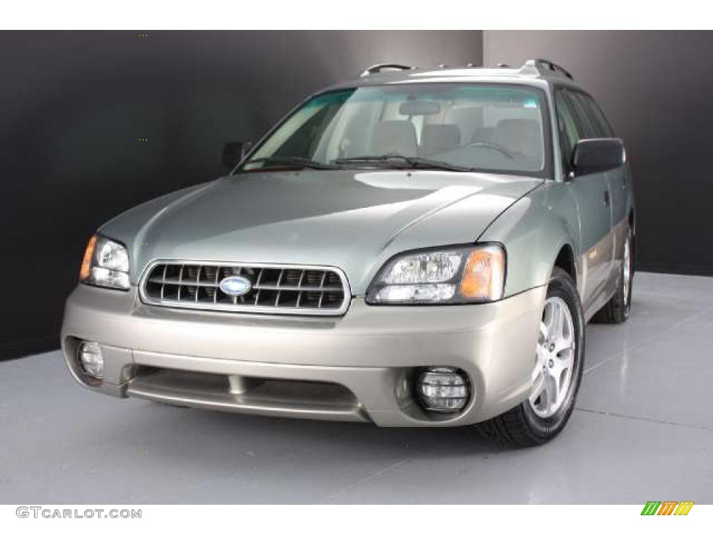 2003 Outback Wagon - Seamist Green Pearl / Gray photo #1