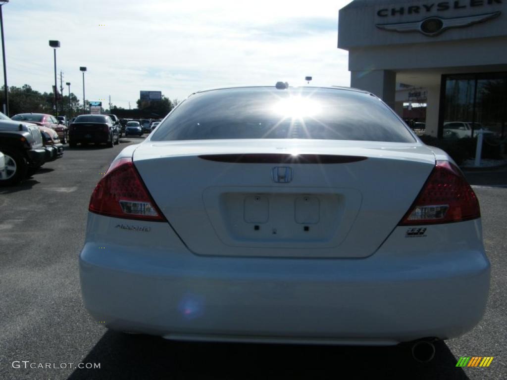 2007 Accord EX-L Coupe - Taffeta White / Ivory photo #4